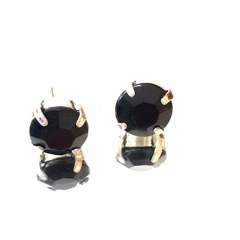 black studded earrings!